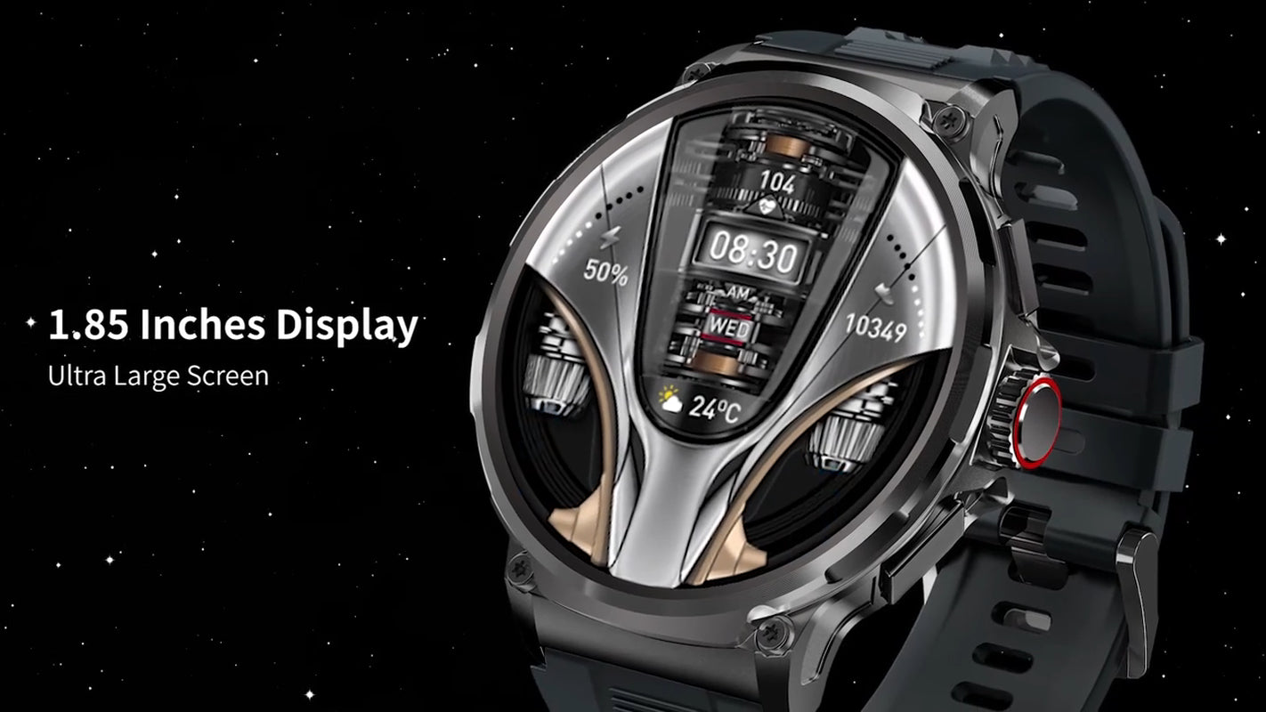 Ultra HD 1.85" Smartwatch with GPS, Bluetooth Calls & Health Monitoring - Perfect Gym Gift!