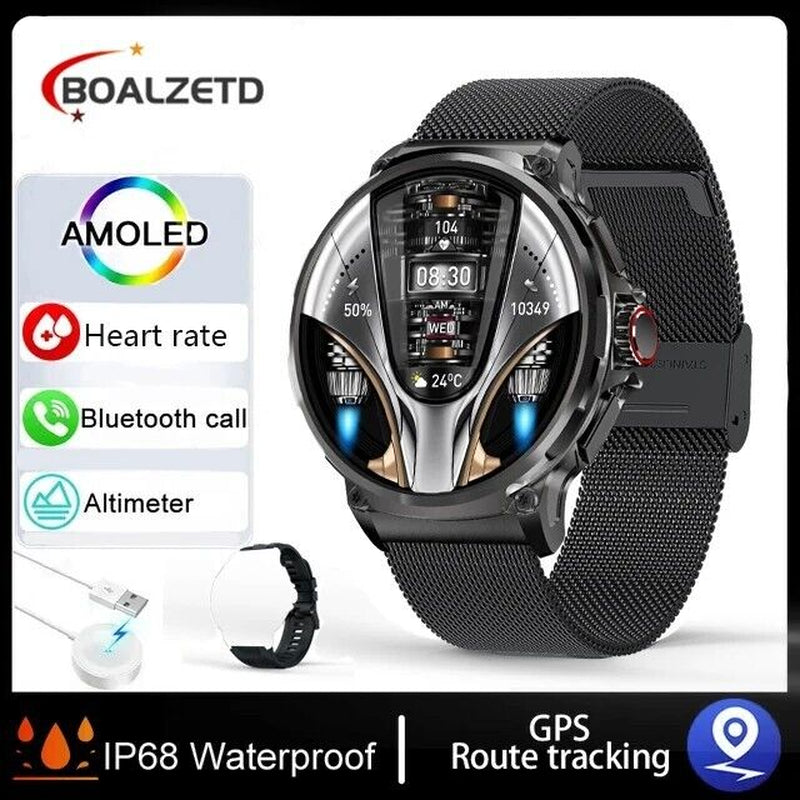 Ultra HD 1.85" Smartwatch with GPS, Bluetooth Calls & Health Monitoring - Perfect Gym Gift!