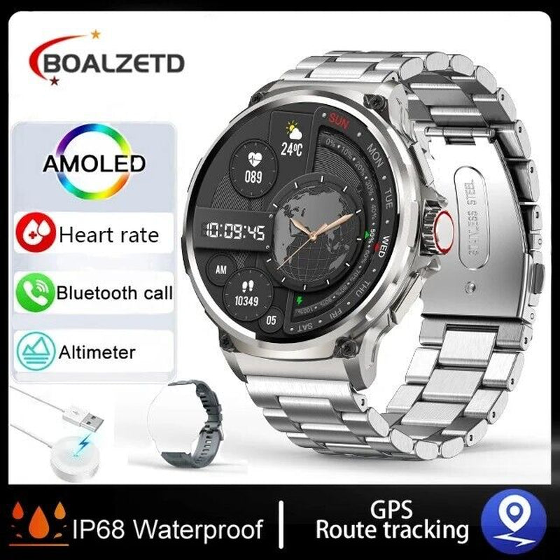 Ultra HD 1.85" Smartwatch with GPS, Bluetooth Calls & Health Monitoring - Perfect Gym Gift!