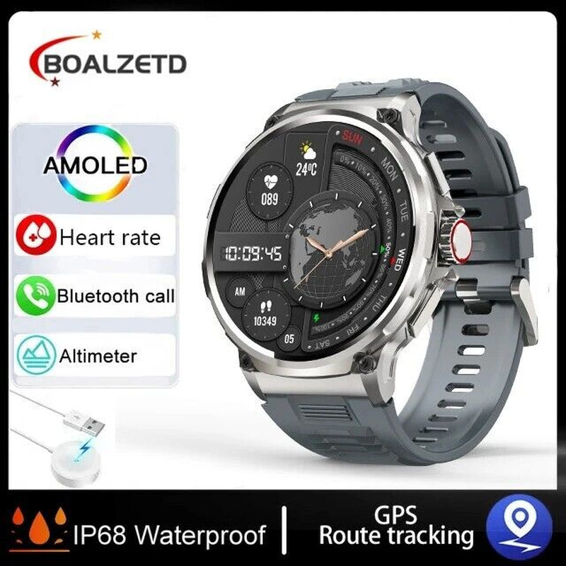 Ultra HD 1.85" Smartwatch with GPS, Bluetooth Calls & Health Monitoring - Perfect Gym Gift!