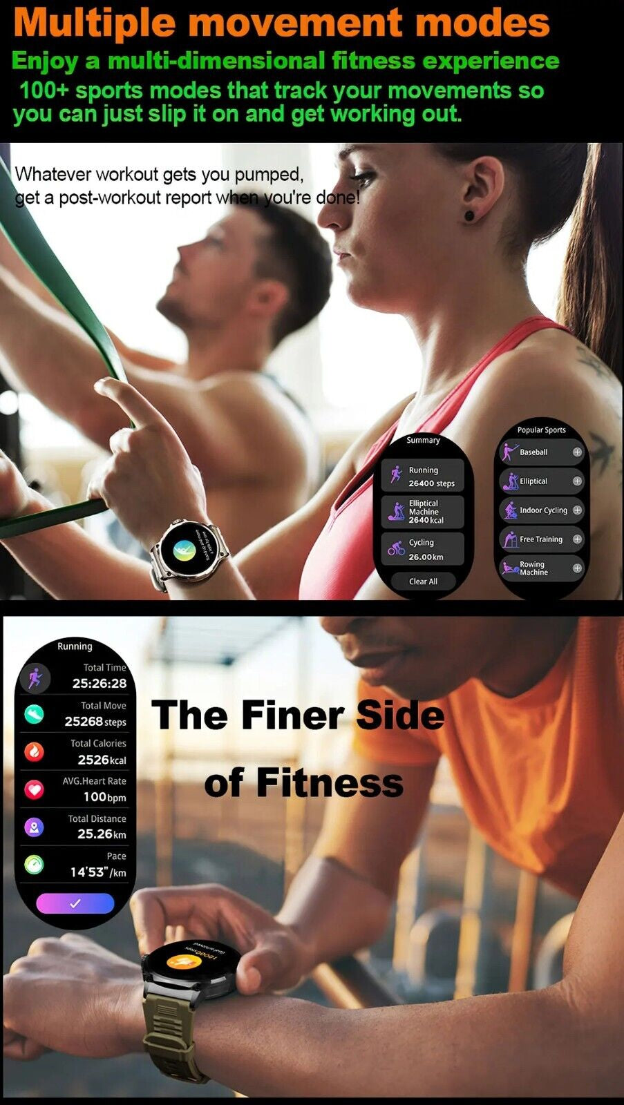 Ultra HD 1.85" Smartwatch with GPS, Bluetooth Calls & Health Monitoring - Perfect Gym Gift!