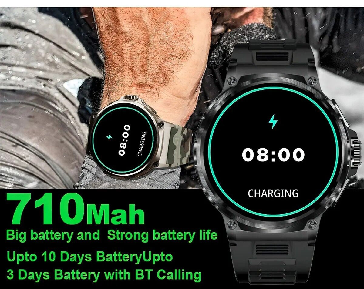 Ultra HD 1.85" Smartwatch with GPS, Bluetooth Calls & Health Monitoring - Perfect Gym Gift!