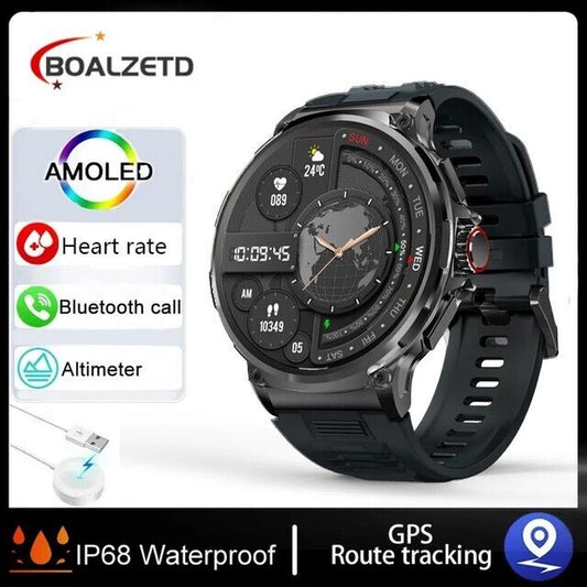 Ultra HD 1.85" Smartwatch with GPS, Bluetooth Calls & Health Monitoring - Perfect Gym Gift!