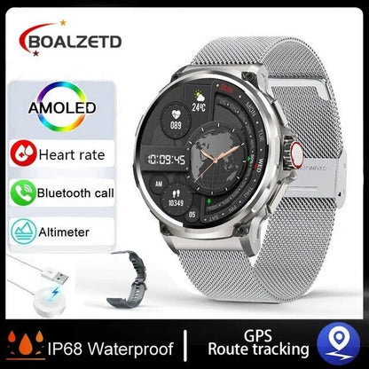 Ultra HD 1.85" Smartwatch with GPS, Bluetooth Calls & Health Monitoring - Perfect Gym Gift!