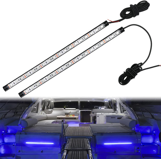 Brighten Your Night Fishing Adventures with Waterproof LED Pontoon Boat Lights - Perfect for Yachts, Bass Boats, and Jet Skis (Blue, 3.5W)