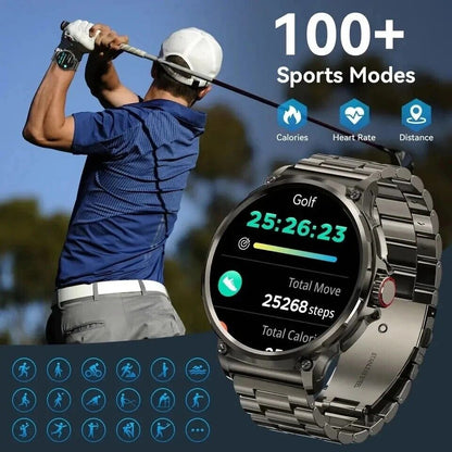 Ultra HD 1.85" Smartwatch with GPS, Bluetooth Calls & Health Monitoring - Perfect Gym Gift!