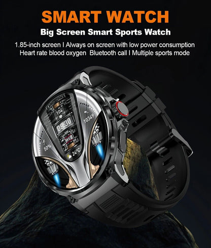Ultra HD 1.85" Smartwatch with GPS, Bluetooth Calls & Health Monitoring - Perfect Gym Gift!