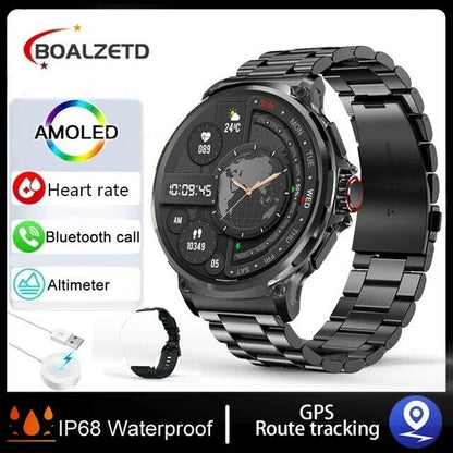 Ultra HD 1.85" Smartwatch with GPS, Bluetooth Calls & Health Monitoring - Perfect Gym Gift!