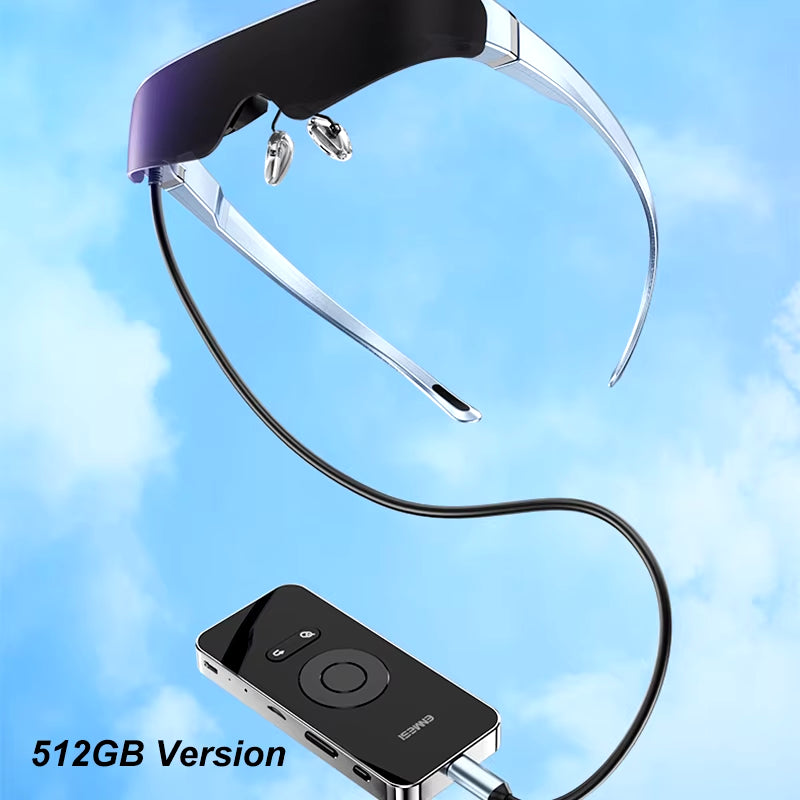 Experience 3D Entertainment Anywhere with 2024's Most Advanced Android Smart Glasses - Perfect for Movies and Gaming!