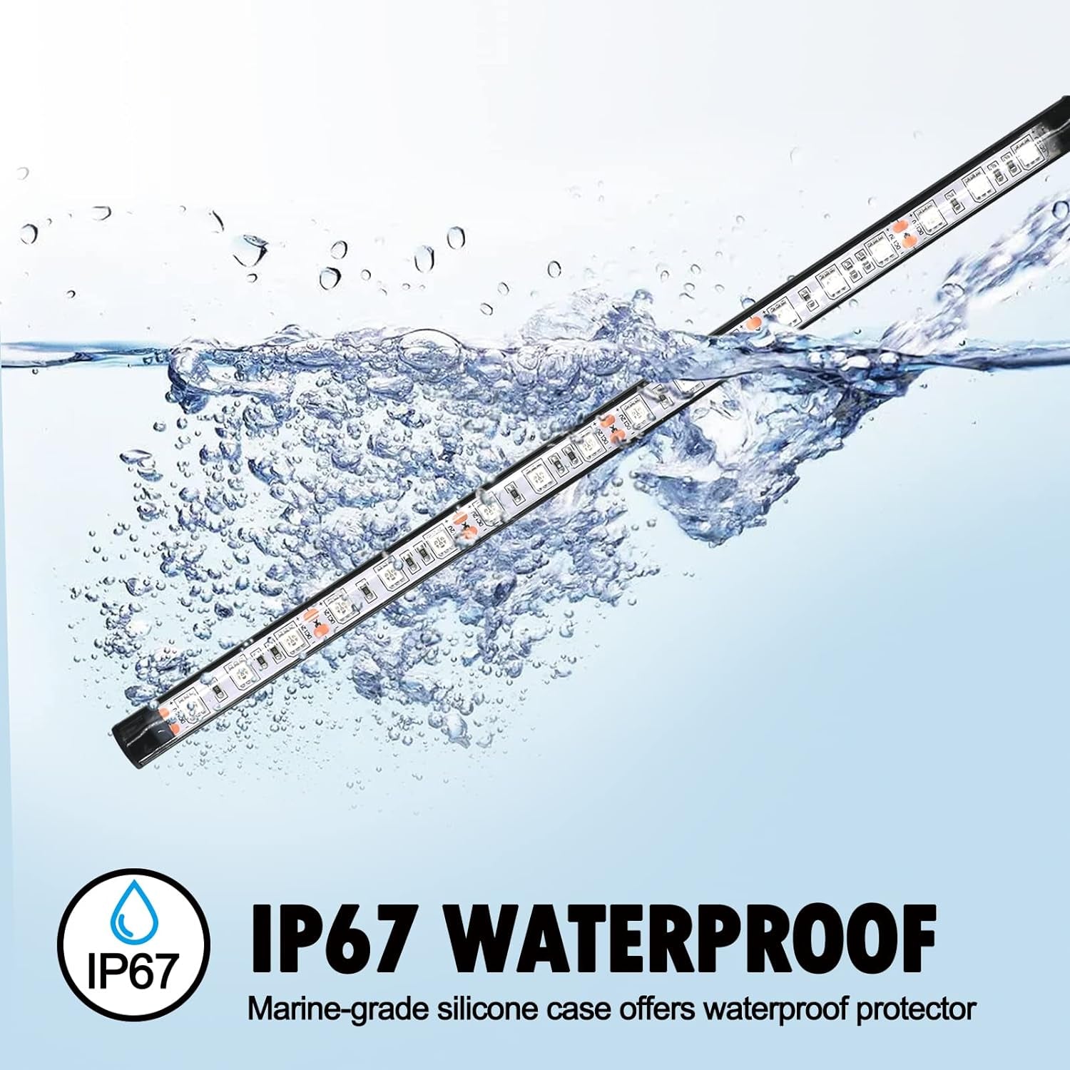 Brighten Your Night Fishing Adventures with Waterproof LED Pontoon Boat Lights - Perfect for Yachts, Bass Boats, and Jet Skis (Blue, 3.5W)