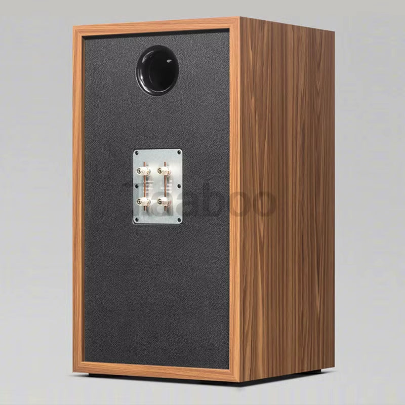 Handmade 8-Inch Three-Way Labyrinth Bookshelf Speaker Box for DIY Hi-Fi Audio - Passive Wooden Design
