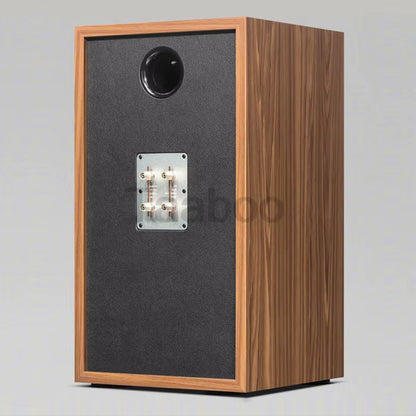 Handmade 8-Inch Three-Way Labyrinth Bookshelf Speaker Box for DIY Hi-Fi Audio - Passive Wooden Design