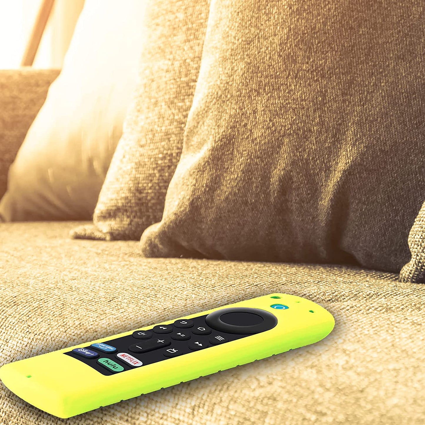 Glow-in-the-Dark Shockproof Silicone Case for Alexa Voice Remote - Compatible with Fire TV Stick 4K and Fire TV Stick