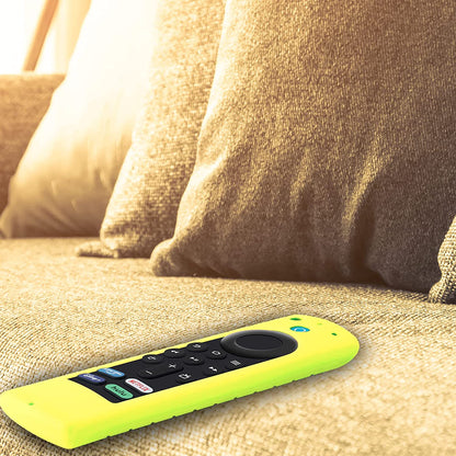 Glow-in-the-Dark Shockproof Silicone Case for Alexa Voice Remote - Compatible with Fire TV Stick 4K and Fire TV Stick